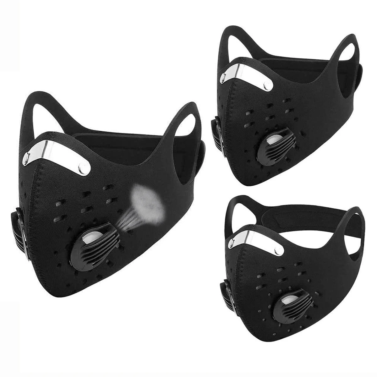 Многоразовая маска для лица с фильтром и активированным углем тренировок на