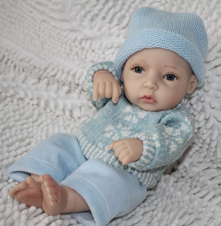 NPK полностью силиконовые куклы Reborn Baby живые реалистичные настоящие мини для