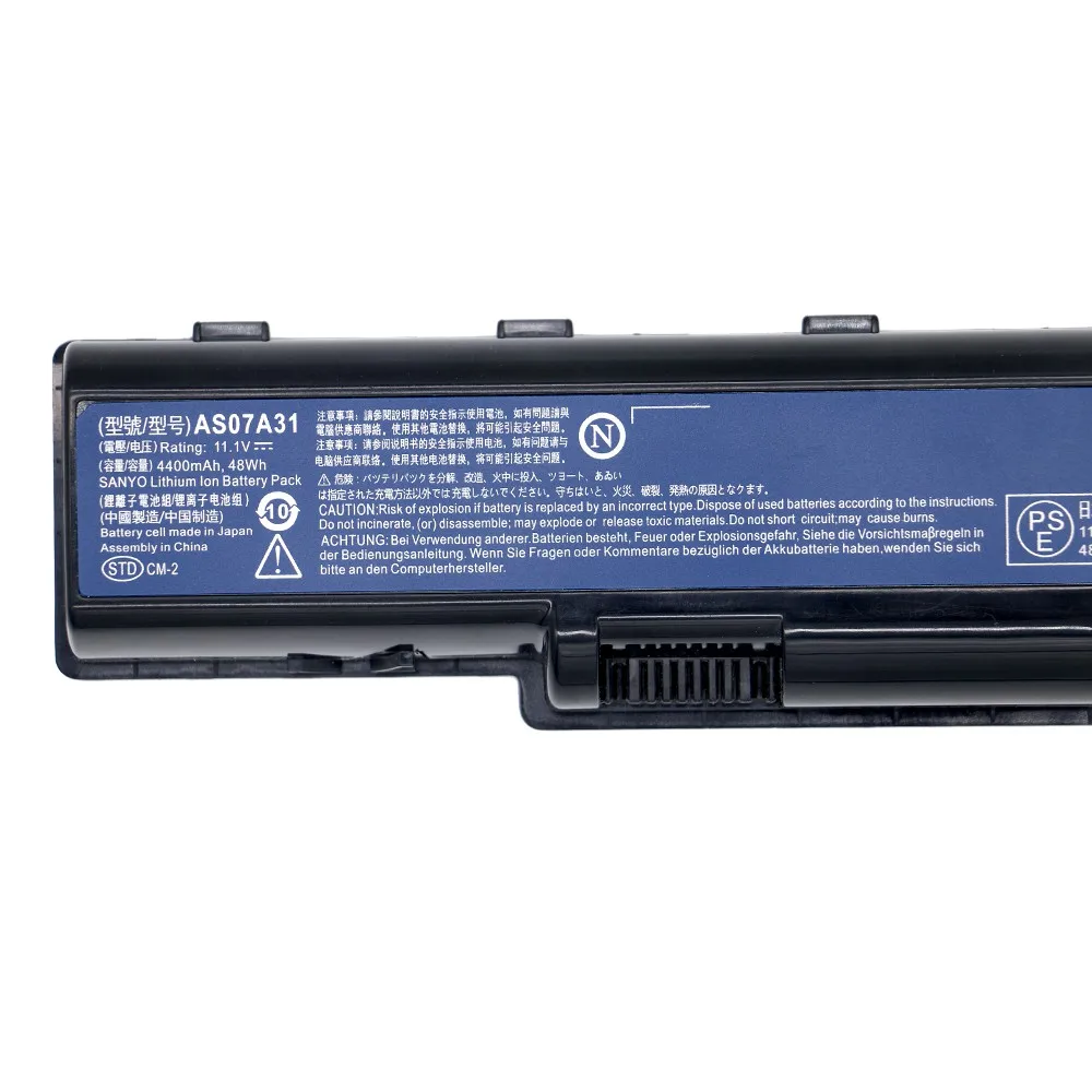 Новый аккумулятор для ноутбука Acer Aspire Series AS07A31 AS09A71 AS07A32 AS07A41 AS07A42 AS07A51 AS07A52 AS07A75 AS07A72