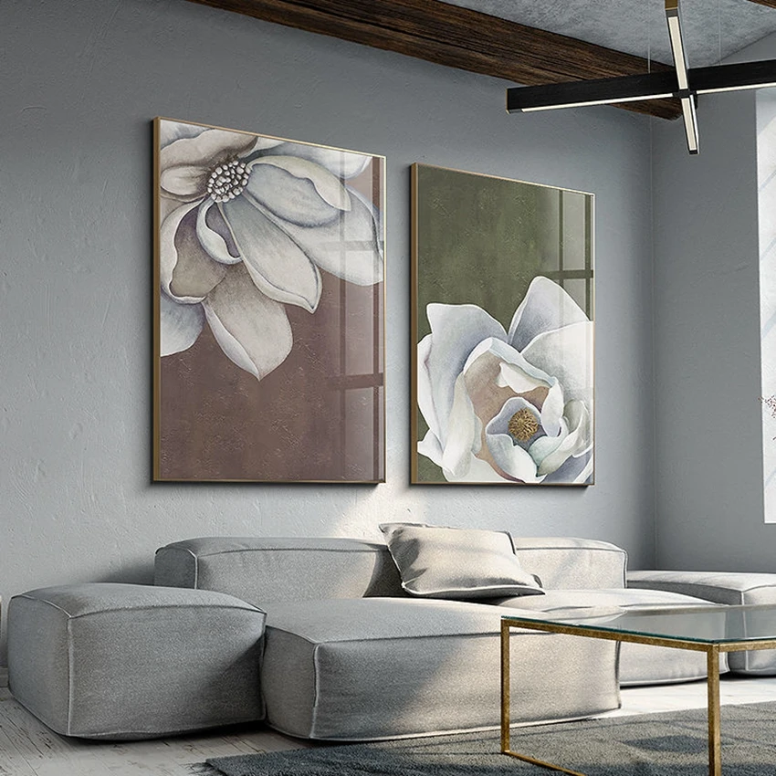 

Высококачественная картина маслом на холсте ручной работы, Современная Настенная картина с цветами на заказ, украшение для дома, художеств...