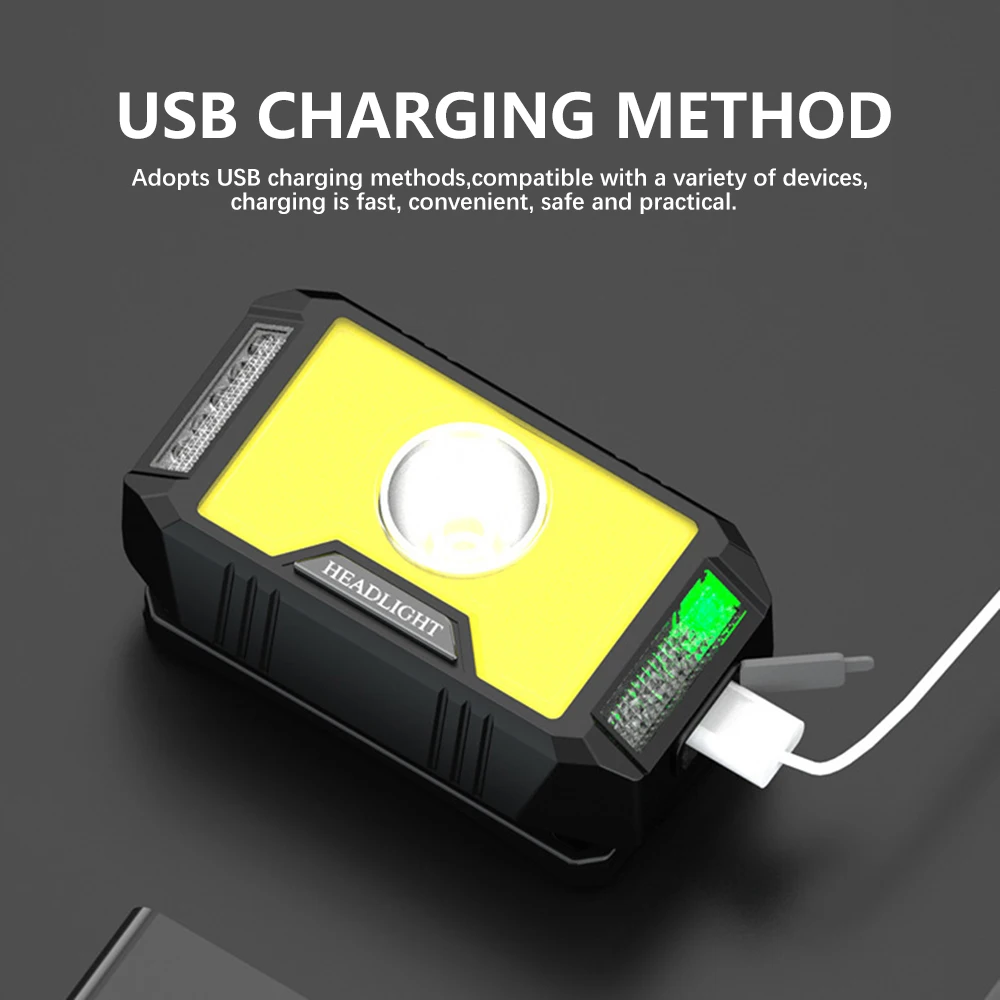 Фонарь налобный светодиодный Аккумуляторный с зарядкой от USB 5 режимов 1200 мА · ч |