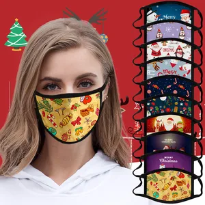 1 шт., маска для лица с принтом для взрослых