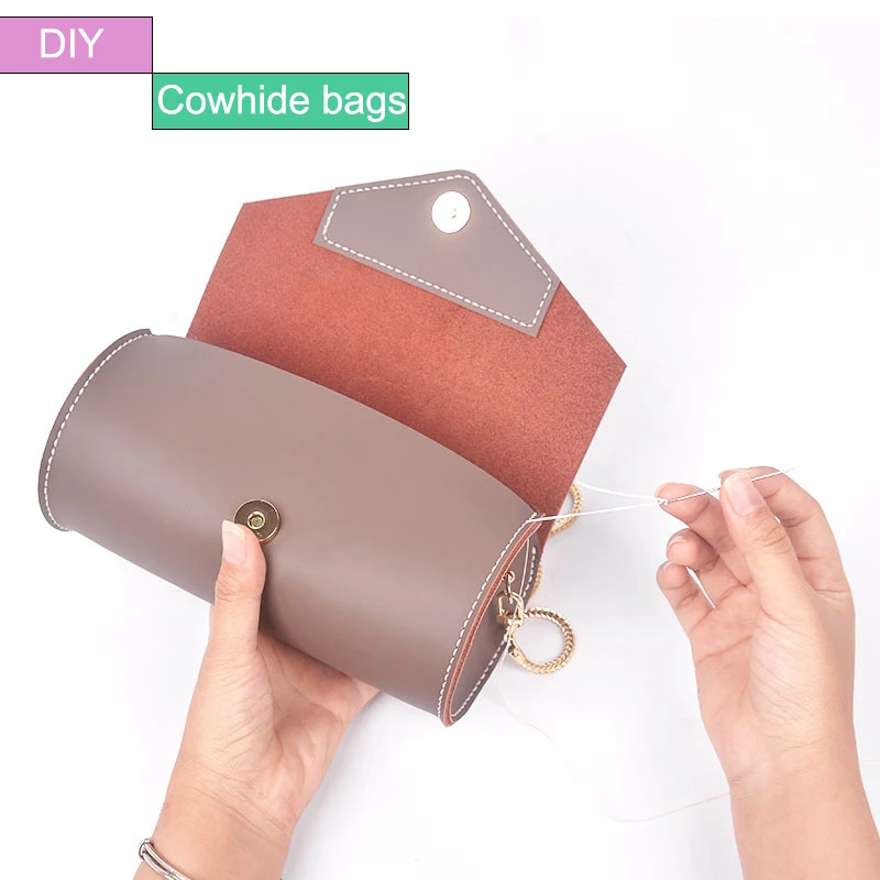 

Сумка «сделай сам», аксессуары, сумки из натуральной воловьей кожи, женские сумки через плечо Cattlehide, сумки-мессенджеры через плечо, сумки ру...