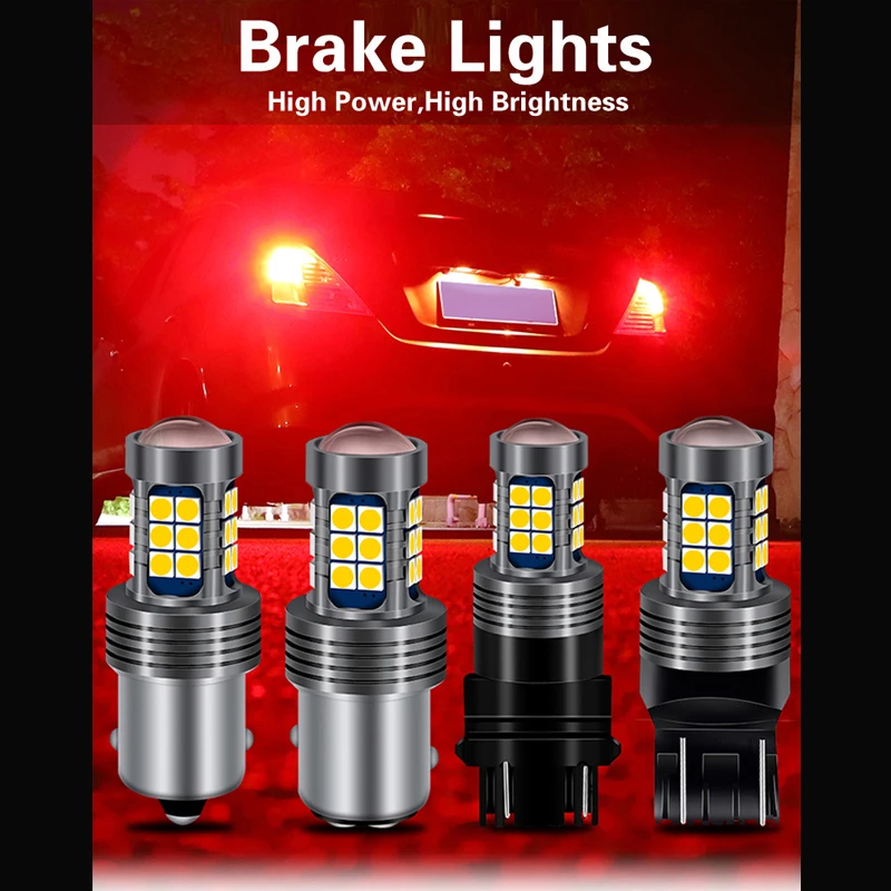 1x Автомобильный светодиодный стоп сигнал светильник лампа P21/5 Вт W21/5 W21W P21W BAY15D для