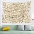 Цветок жизни в лотосе пастельные золотые и холст гобелен настенный астрологический гадания покрывало
