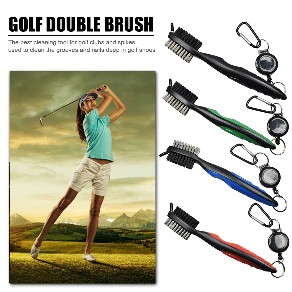 

Golf Club Brush Golf Pole Putter Double Sided Groove Cleaner Cleaning Brushes for Outdoor Exercise Sport Decoration