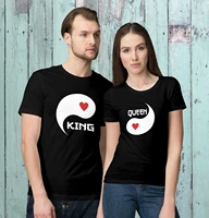 king and queen for couples t shirt valentines day matching funny t shirts
