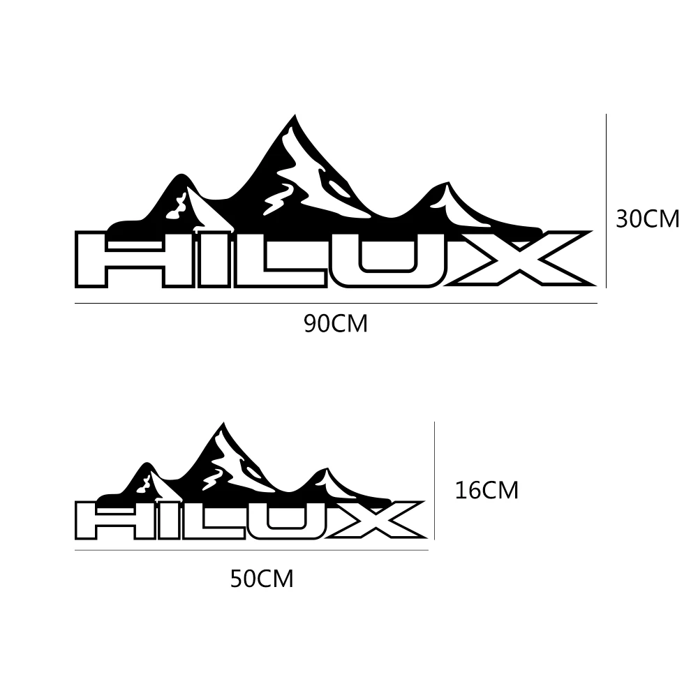

Car Door Stickers For Toyota Hilux Revo Vigo Auto Rear Trunk Vinyl Film Decal Sport Automobile Decoration Car Tuning Accessories