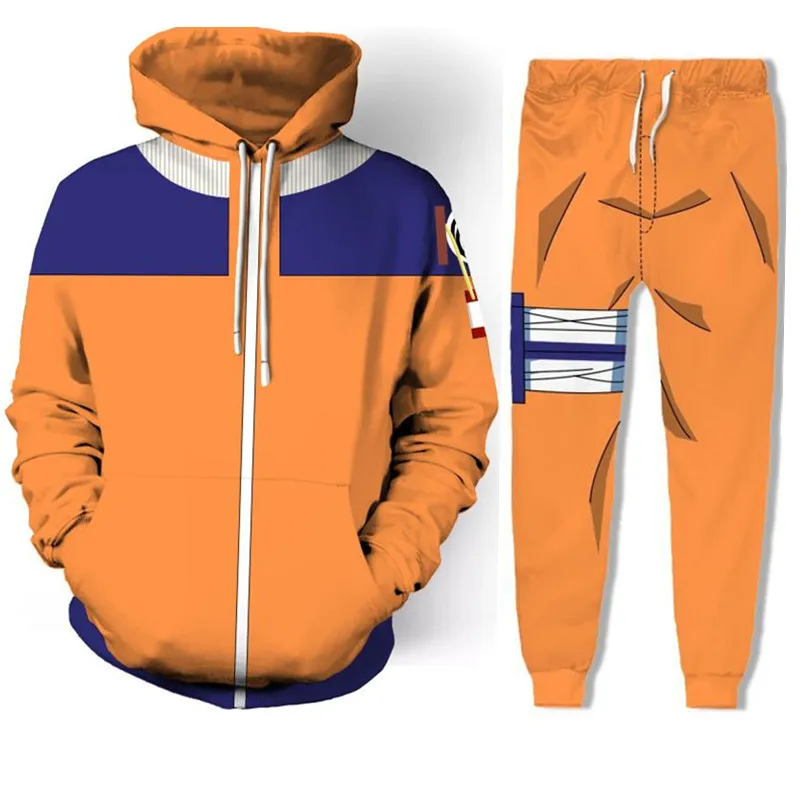 Cosplay Naruto: Shippuden Uzumaki Naruto Hoodie Naruto Uchiha Itachi Anime Costume 3D Printed Zip Hooded Sweatshirt Jacket