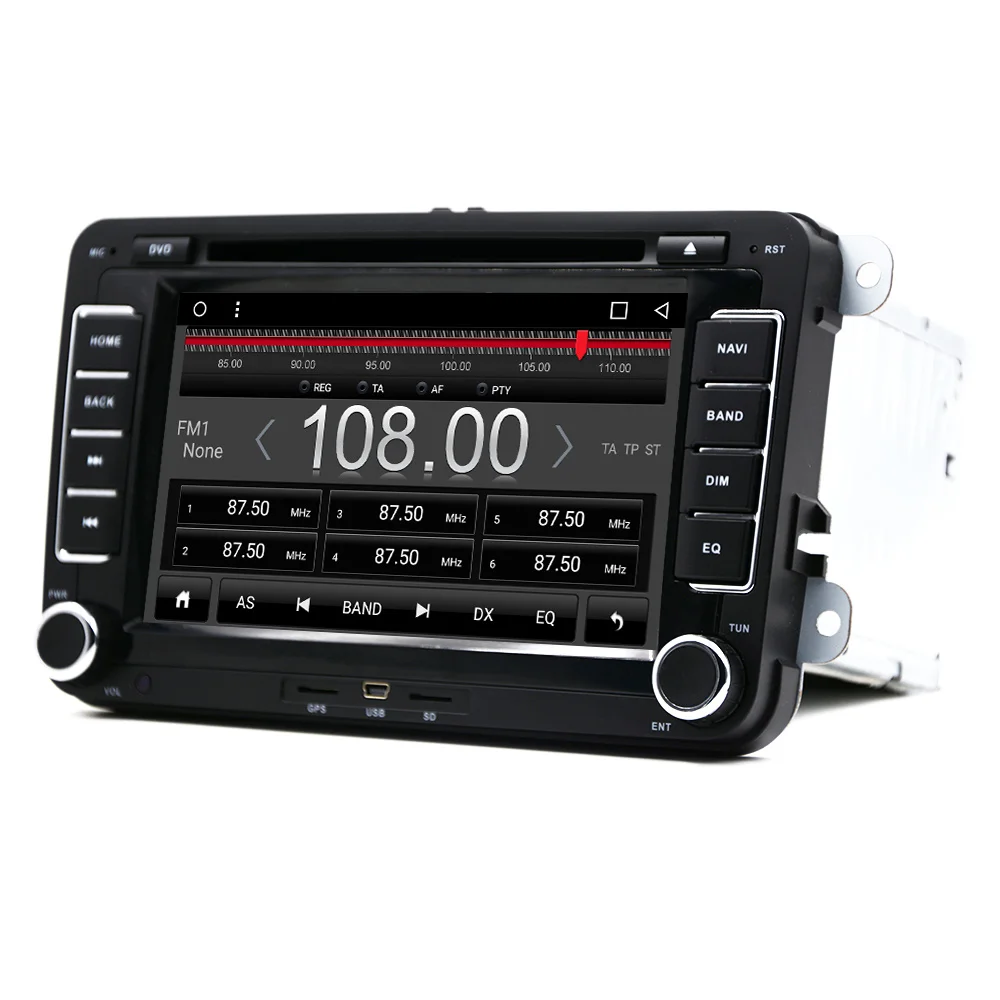 Eunavi 2 din 7 ''TDA7851 Android 8 1 Автомобильный dvd радио gps для Volkswagen VW Skoda POLO PASSAT B6 CC TIGUAN GOLF 5