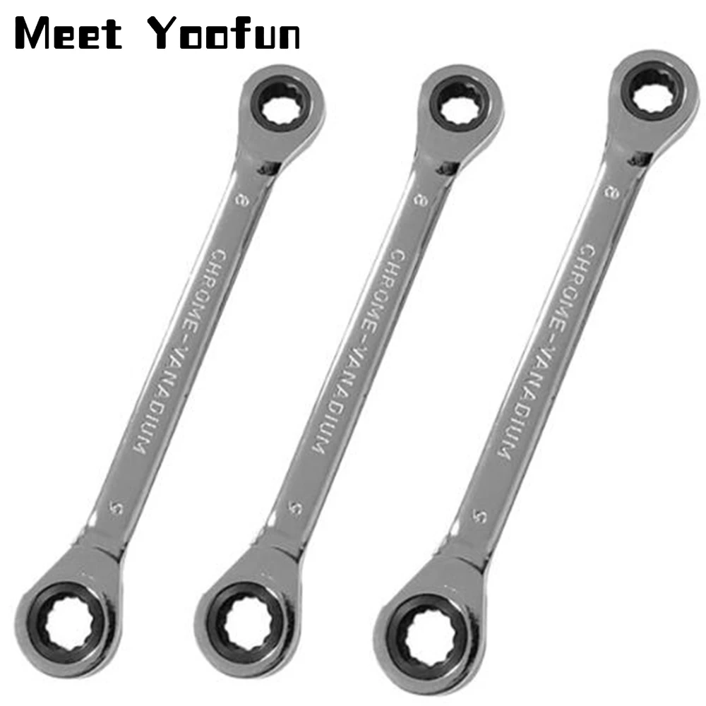 Ключ Трещотка 8 14mm Гаечный с Трещоткой Набор Ключей Ключи для Зубчатых Венцов