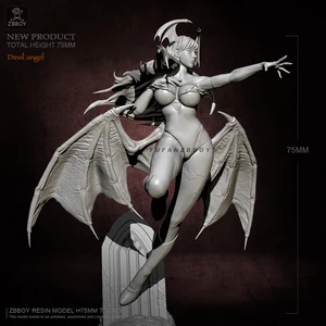 Наборы фигурок из смолы 75 мм, модель ангела, Самосборная, TD-2419