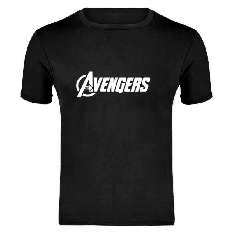 Новые модные футболки для пары с короткими рукавами Marvel, Мужская футболка с принтом супергероя, футболка с круглым вырезом, комикс, футболка с надпись Marvel, топы, Мужская одежда, футболки - Цвет: black
