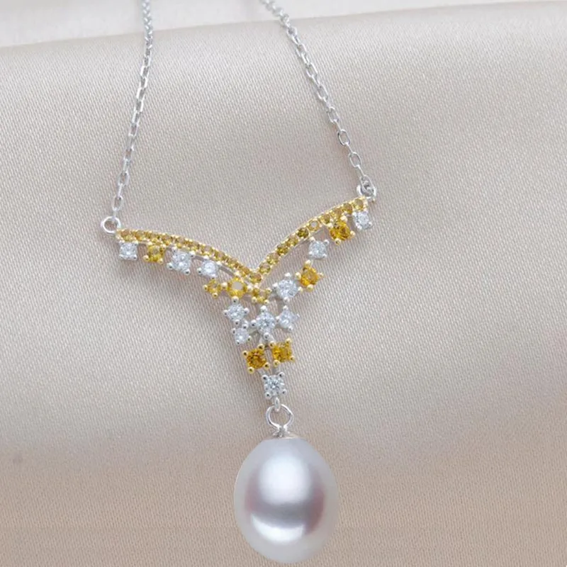 

MeiBaPJ New Fashion Real Freshwater Pearl Special Butterfly Pendant Necklace 925 Sterling Silver Fine Wedding Jewelry for Women