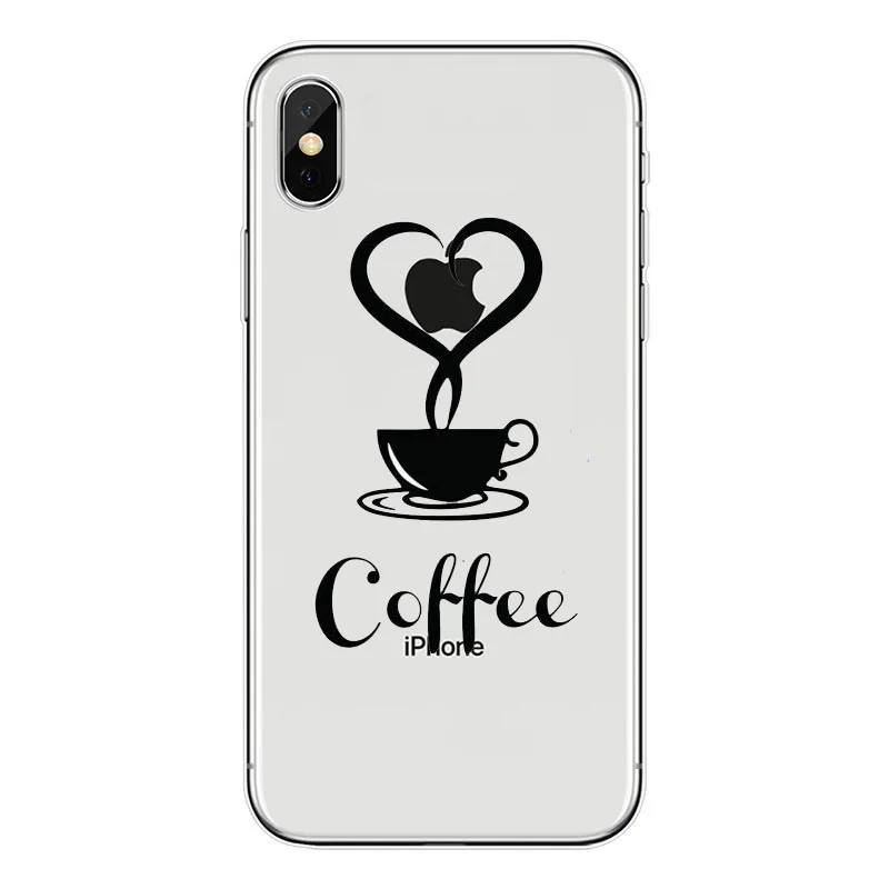 Чехол для телефона Coffee силиконовый чехол iphone XS MAX 7 6S 5C 5s XR X 6 6s 6Plus 8 8plus | Мобильные