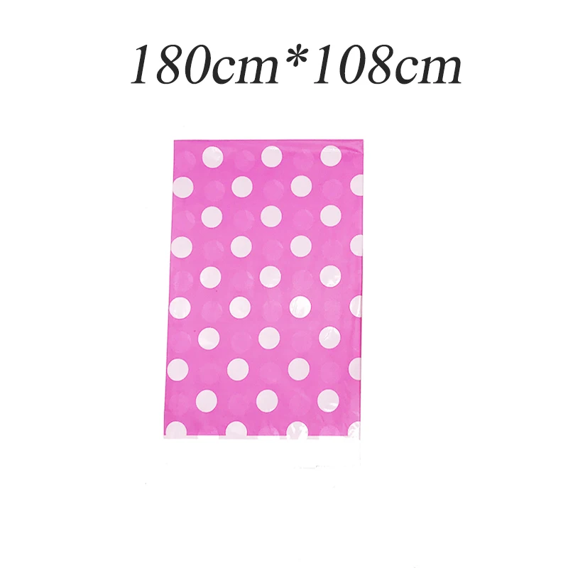 1 шт. пластиковые скатерти в горошек тема одноразовая скатерть для стола розовые