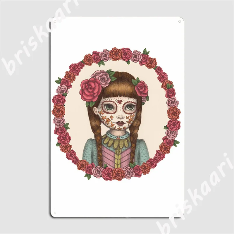 Плакат сестры Sugarskull, металлический плакат для стены, паба, гаража, создание детской таблички