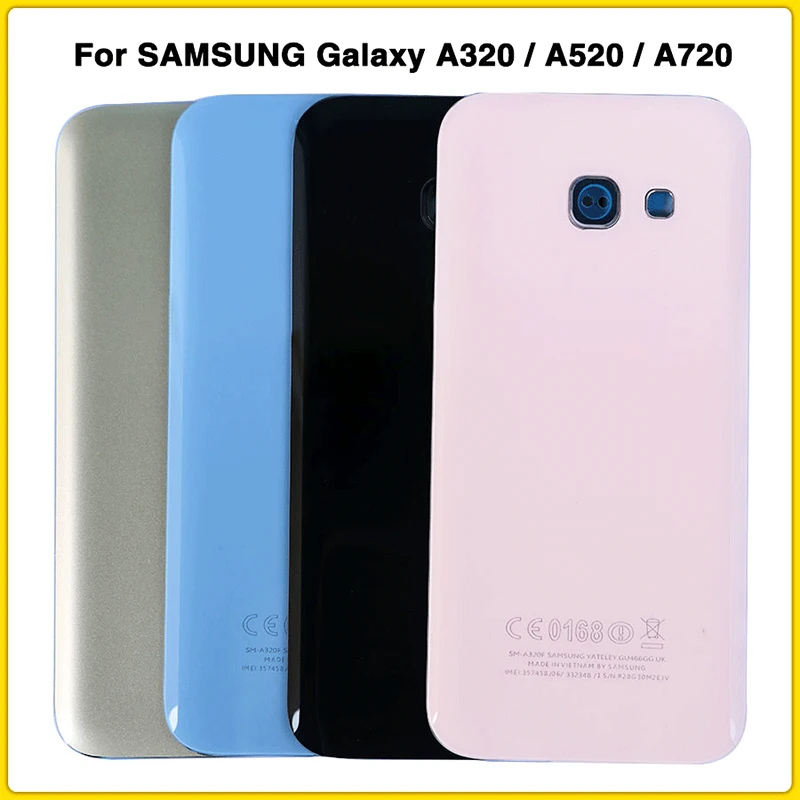 Задняя крышка корпуса для SAMSUNG Galaxy A3 A5 A7 2017 A320 A520 A720 с аккумулятором задняя +