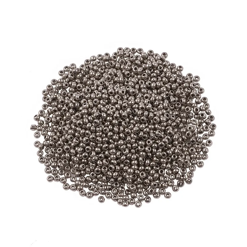 Около 3300 шт./50 г бусины из семян 11/0 гальванические стеклянные 2x1 5 мм отверстие: 0 3