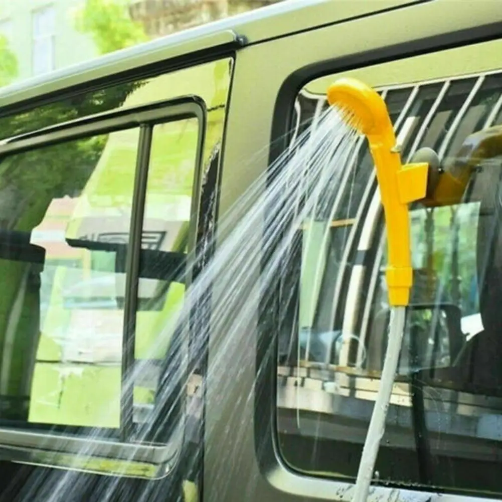 

Camping Shower 12V Electric Outdoor Shower Water Bag Kit For Travel Car Washing Hiking Flowering Plants Watering