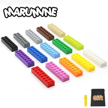 Marumine 2x8 точек MOC классические строительные блоки аксессуары