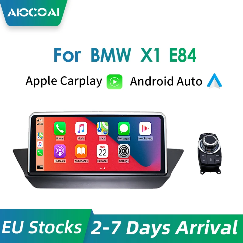 10 25 &quotбеспроводной Apple CarPlay Android авто с ручкой iDriver для BMW X1 E84 2009 2015 мультимедийный