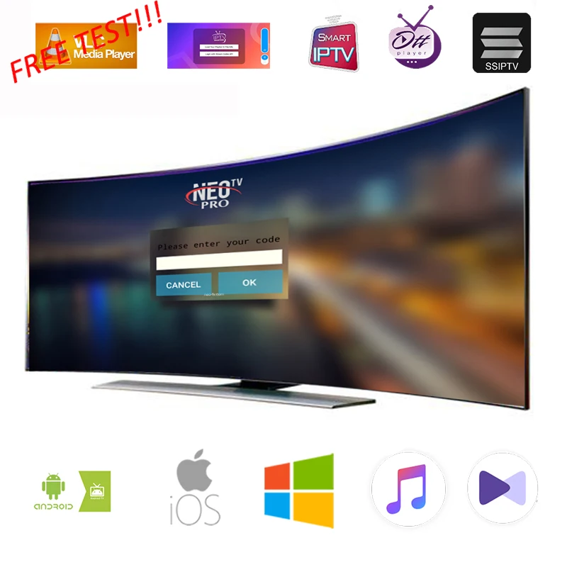 Neopro Iptv подписка Французский Итальянский Испанский Европа Португалия albania Ex-yu польский код Iptv android tv x96 mini