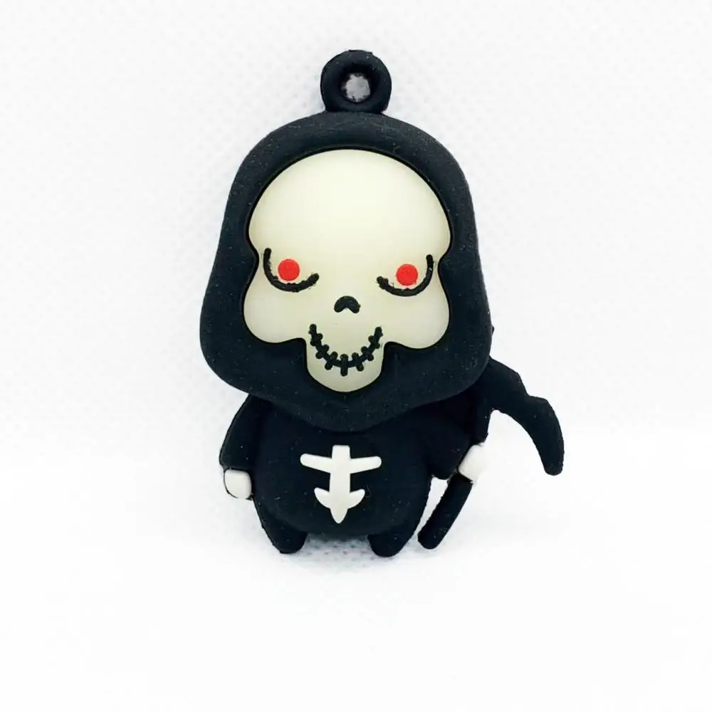 1pcs Halloween Keychains 3D Simulation Death Skeleton Pumpkin Decoration Charms Bag Car Pendants For DIY Accessories LL118 | Украшения и