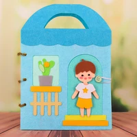 cloth book toddler montessori toys felt diy craft baby early cognitive learning educational toys mom handmade quiet book