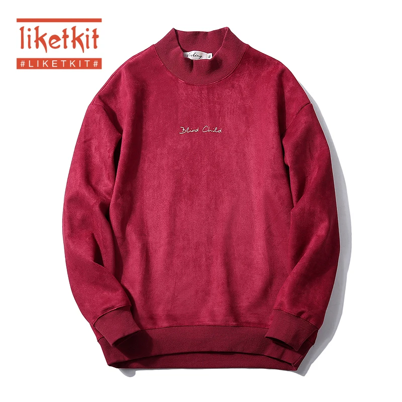 Liketkit мужские повседневные толстовки 2019 однотонный хлопковый пуловер уличная