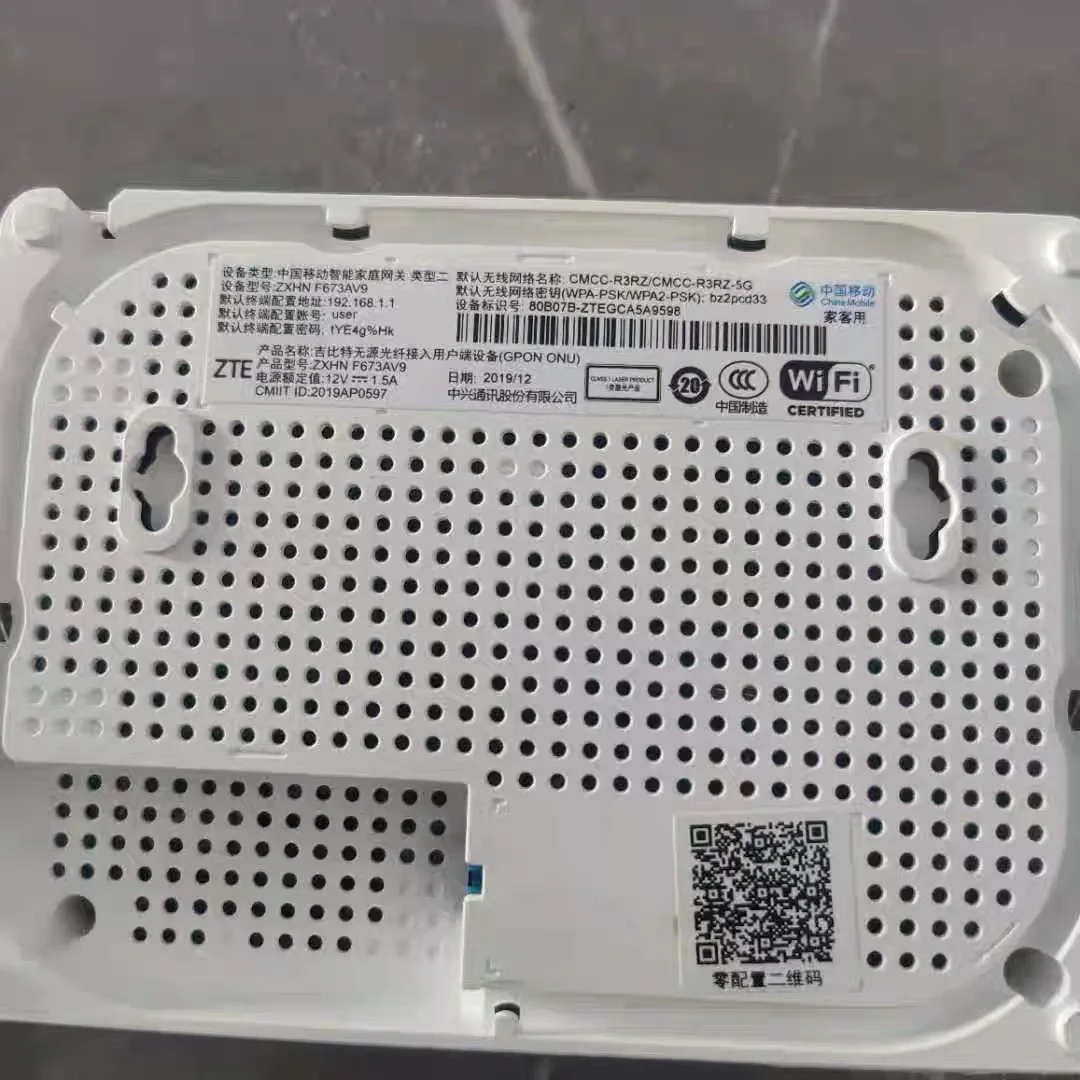 

8PCS Original F673a V9 Dual Band 4ge+1tel+2usb+Ac 5g Wifi Ont ONU Gpon English version used without power Freeshipping