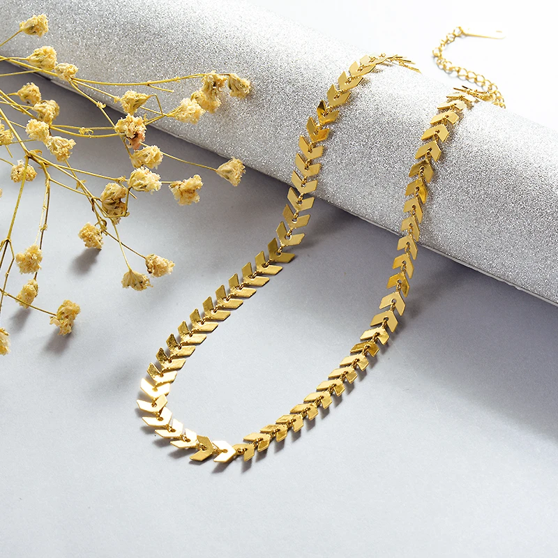 

Baoyan Vintage Stainless Steel Choker Necklace Solid Gold Chain Necklace Jewelry Wide Titanium Chain Chokers Necklaces For Women