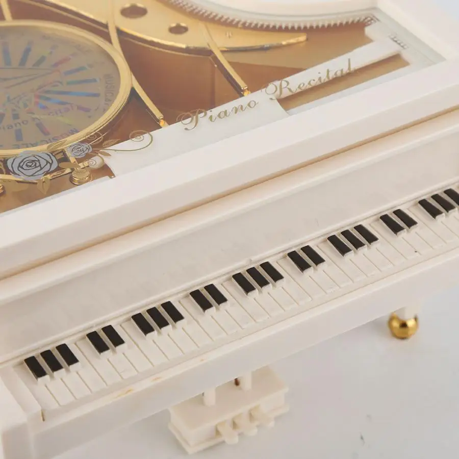 Деревянная музыкальная шкатулка в форме фортепиано балетная для девушек
