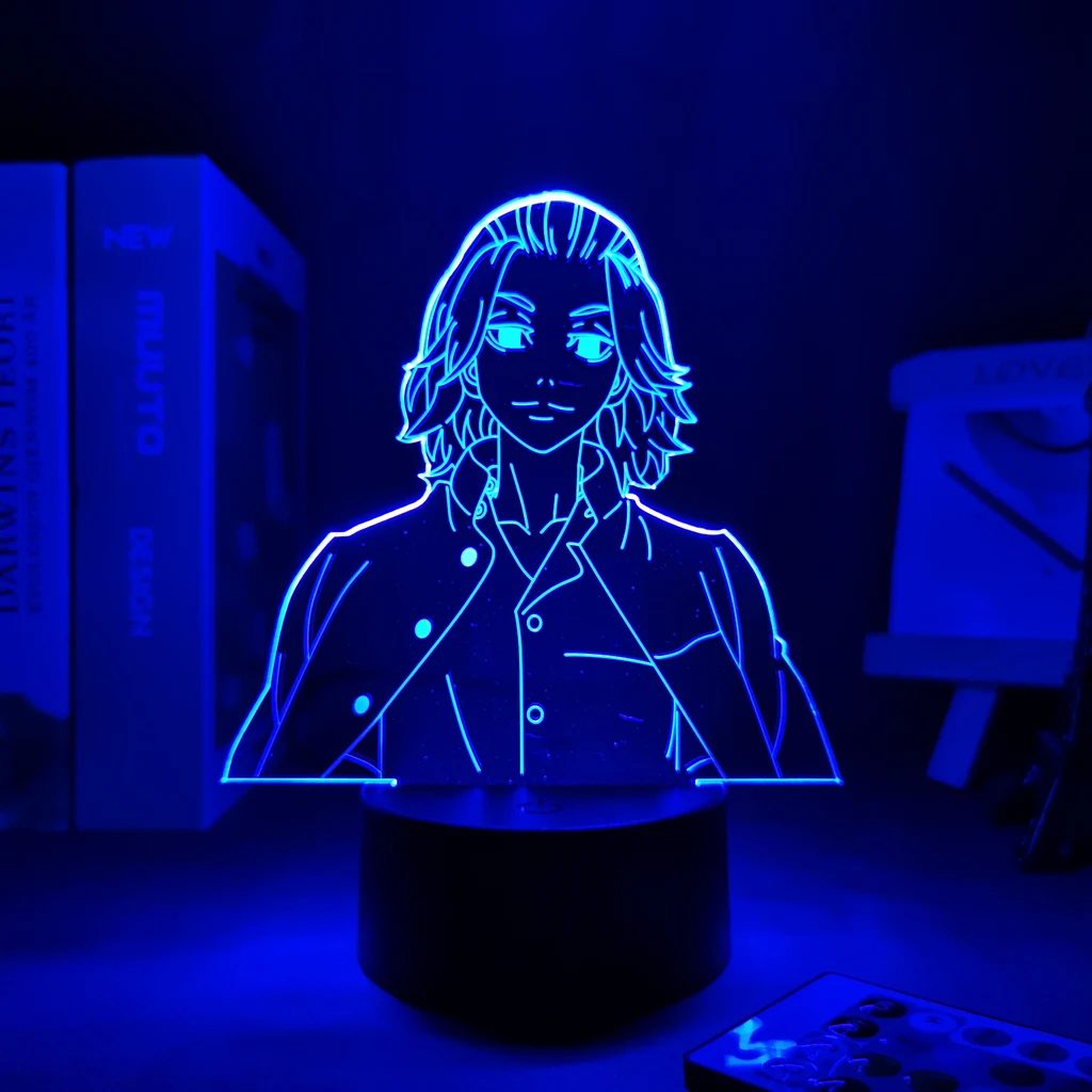 3d светильник для манги Токийский Мстители Mikey светодиодная лампа детской спальни