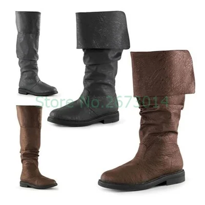 

2022 Selling Brown Round Toe Patent Leather Turn Over Edge Boots Women Flats Boots Street Long Boots Plus Size Knights Boots
