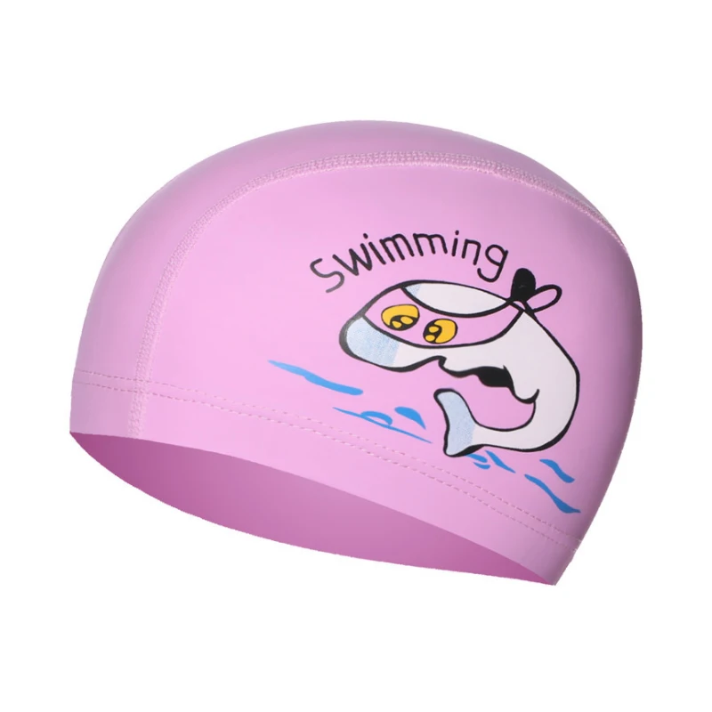 

Cartoon Swimming cap Children Waterproof Swimming caps colorful Baby Diving hat