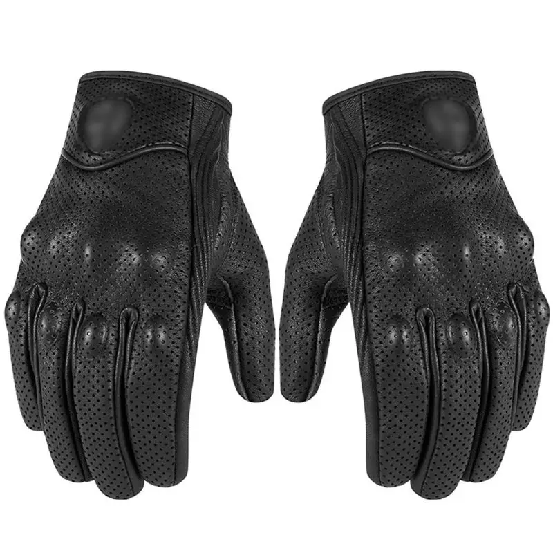 

Faux Leather Fashion Men Gloves Wear-resistant Anti-skid Breathable Outdoor Riding Motorcycle Mountain Glove