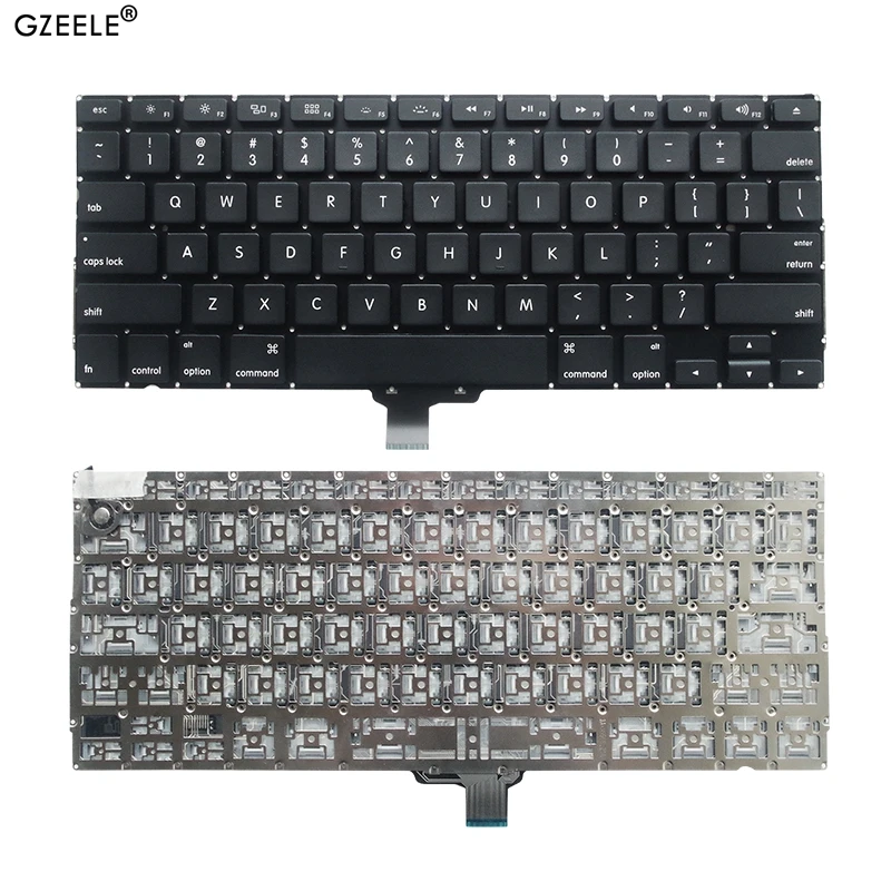 GZEELE новая клавиатура для Apple Macbook Pro A1278 MA990 991 MB466 MB467 с американской клавиатурой без рамки английская клавиатура для ноутбука 2009-2012 года