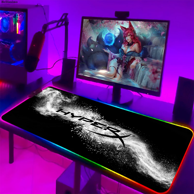 

Rgb Mouse Pad Computer Mousepad HyperX Pc Gamer Backlit Keyboard Pc Mats Xl Hot Accessories Gaming Desk Led Mouse Mat 40x90cm