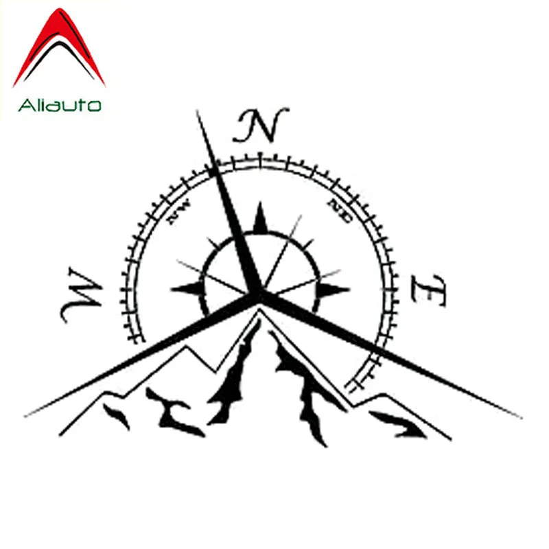 Aliauto Fashion креативные автомобильные стикеры NSWE горы Морской Компас Навигация Авто