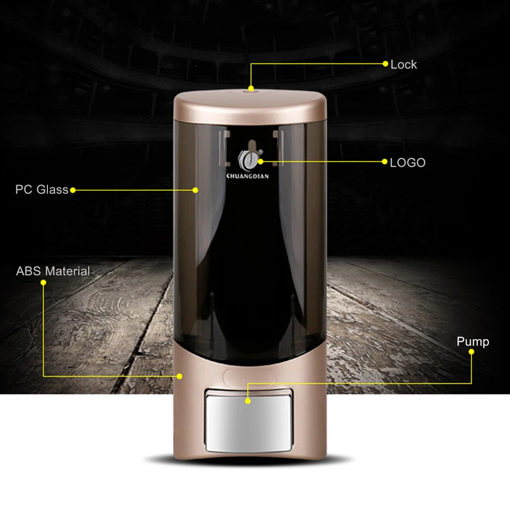 

Bathroom Manual Liquid Soap Dispenser Mounted Shampoo Liquid Soap Shower Gel Bottle Bathroom Rest Room Washroom Accessories