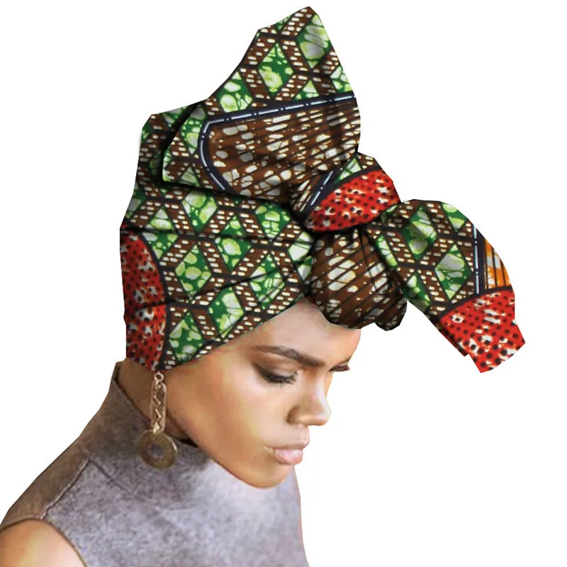 Африканский шарф с принтом африканская Женская одежда полотенце повязка на
