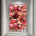 Рукоделие, вышивка крестиком своими руками, набор для полной вышивки, Цветочный узор с цветочным принтом розы, вышивка крестиком, подарок на свадьбу