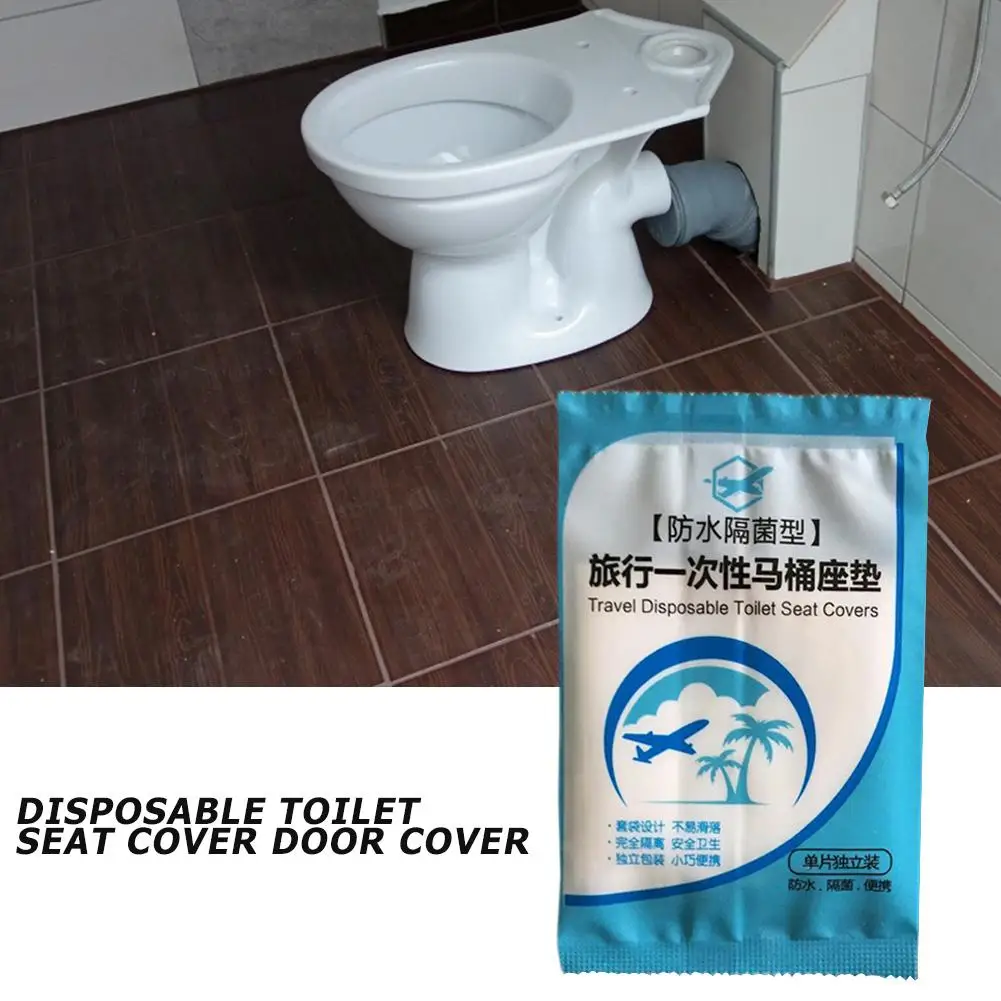 

50pcs Disposable Toilet Seat Cover Safety Toilet Paper Pad for Travel Camping Effective Isolation Seat For Bacterial Control