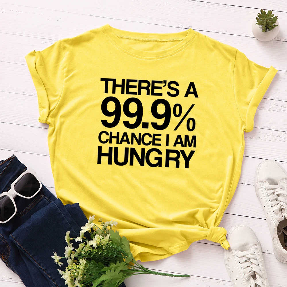 

Women Funny Quotes Hungry Graphic Tees Female Oversized T Shirts Clothes Short Sleeve 100% Cotton Funny Tee Tops Shirt