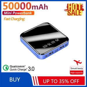 50000mah mini power bank fast charging phone chaeger outdoor portable digital display external battery for xiaomi iphone samsung free global shipping