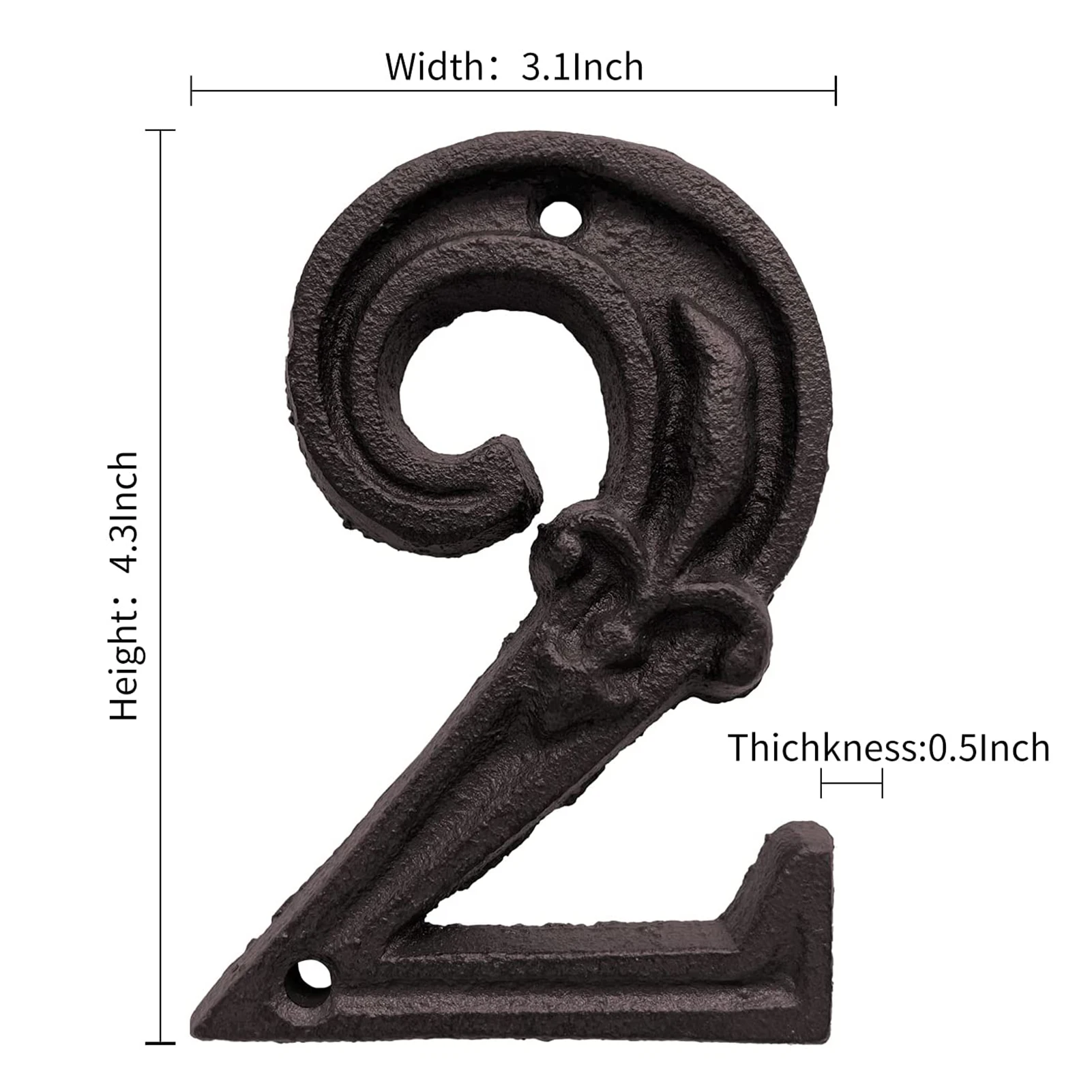 Чугунный уникальный номер для дома 0-9 домашний адрес номера Ретро Цифровые