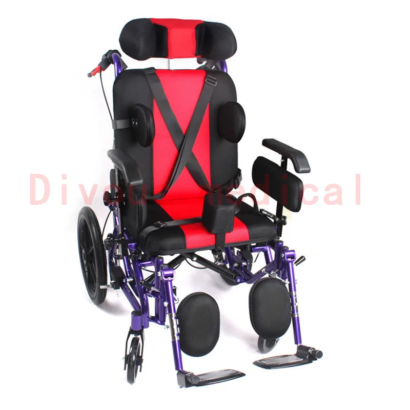 

hot fashion design can lie back children's trolley cerebral palsy manual wheelchair