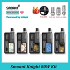 Набор Smoant Knight 80 Вт, перестраиваемая катушка RBA с сетчатым экраном OLED 0,96 дюйма, питание от 18650