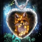 Женское Ожерелье Shinsen, с подвеской в виде лисы, с сердцем, ручной работы, 2021